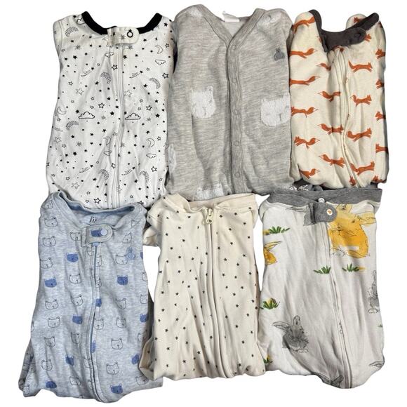 Baby Boy 3–6M Clothing Lot Footed Pajamas Pants Gap Burt’s Bees- 22 Pieces Total - Picture 2 of 8
